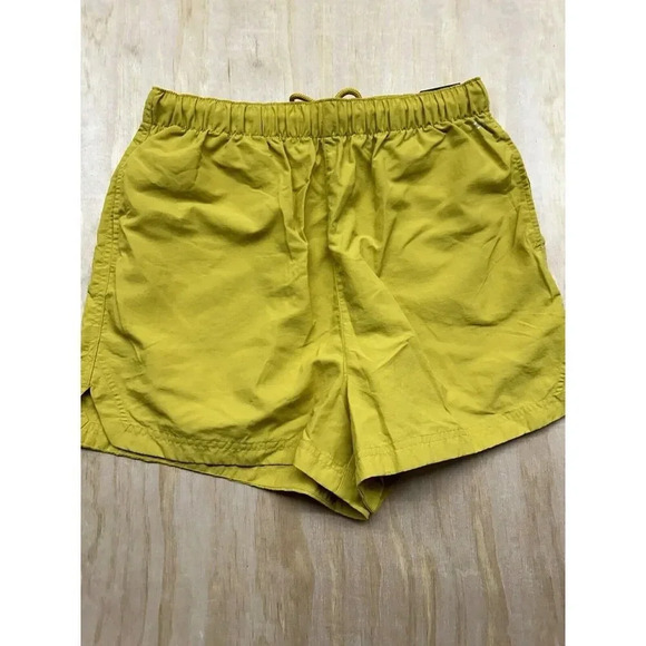 DSG Women’s Running Shorts Grounded Yellow NWTs High Rise Woven 3” Inseam - Picture 1 of 3